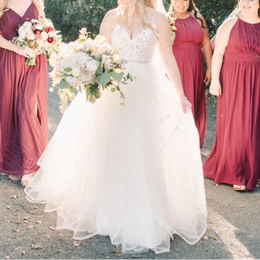 Hayley Paige Occasions White Wedding Dress - Picture 4 of 4